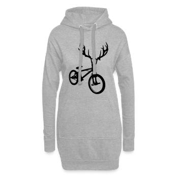 Wilde bmx - Hoodie-Kleid - Grau meliert - Vorne