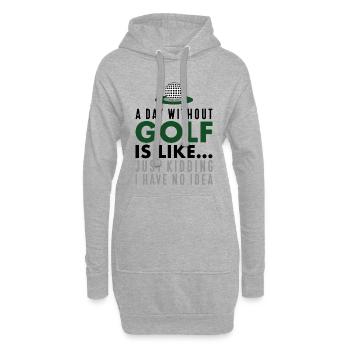 Drôles de slogans Golf - Sweat-shirt à capuche long Femme - gris chiné - Devant