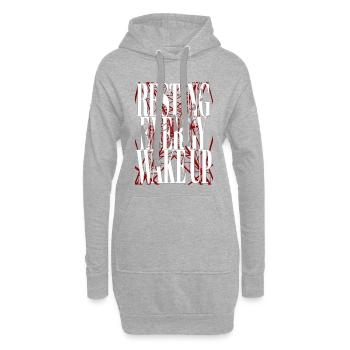 Ruheenergie erwache Strom Energie Mathematik - Hoodie-Kleid - Grau meliert - Vorne