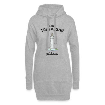 Leuchtturm Trafalgar, Andalusien, Spanien - Hoodie-Kleid - Grau meliert - Vorne