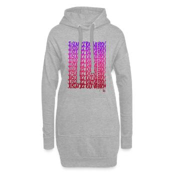 Jusqu'ici tout va bien - Sweat-shirt à capuche long Femme - gris chiné - Devant