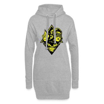 Pulp Duo - Hoodie-Kleid - Grau meliert - Vorne