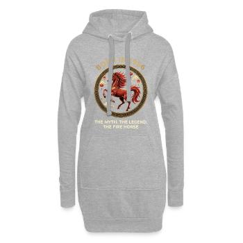 Legende 1966 The Myth Legend Horse - Hoodie-Kleid - Grau meliert - Vorne