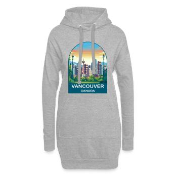 Vancouver Canada Harbour Centre Reisekunst - Hoodie-Kleid - Grau meliert - Vorne