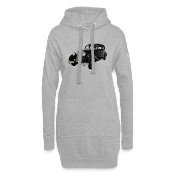 ALTES AUTO / KLASSISCHES FAHRZEUG - Hoodie-Kleid - Grau meliert - Vorne