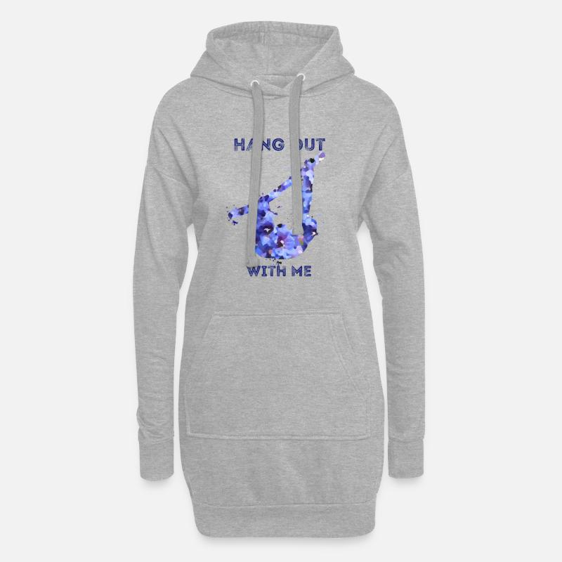 Sortir ensemble - Sweat-shirt à capuche long Femme - gris chiné