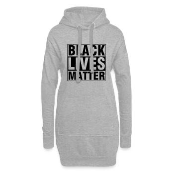 Black Lives Matter, Black Lives Matter - Hoodie-Kleid - Grau meliert - Vorne