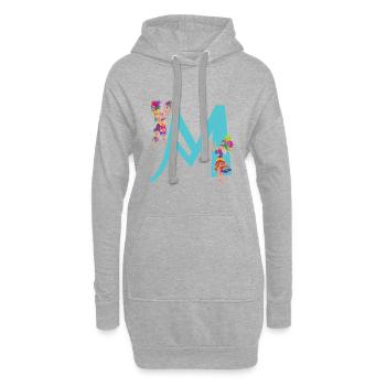 carnaval m - Sweat-shirt à capuche long Femme - gris chiné - Devant