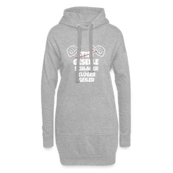 Gesellenbrief Abschluss Geselle 2022 - Hoodie-Kleid - Grau meliert - Vorne