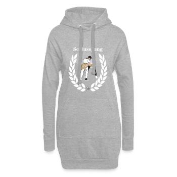 schwinger schlussgang - Hoodie-Kleid - Grau meliert - Vorne