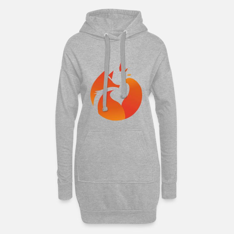 Fox Fox - Hoodie-Kleid - Grau meliert