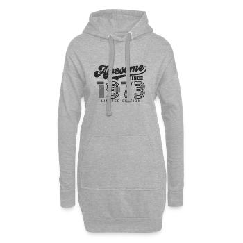 Great since 1973 Vintage Birthday Gift - Hoodie Dress - heather grey - Front