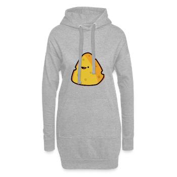 Du fromage - Sweat-shirt à capuche long Femme - gris chiné - Devant
