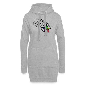 Stern - Hoodie-Kleid - Grau meliert - Vorne