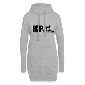 IGP AIREDALE TERRIER Hundesport Wilsigns Hunde - Hoodie-Kleid - Grau meliert - Vorne