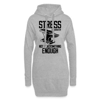 Schmied - Hoodie-Kleid - Grau meliert - Vorne