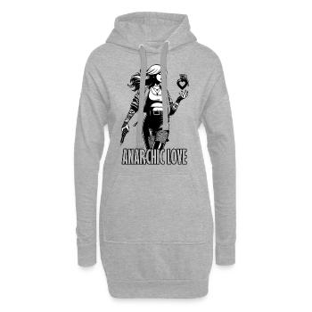 Anar-Chic Love - Hoodie-Kleid - Grau meliert - Vorne