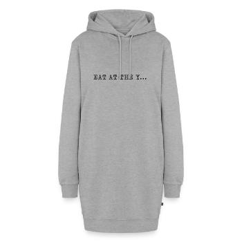 Eat At The Y - Hoodie-Kleid - Grau meliert - Vorne