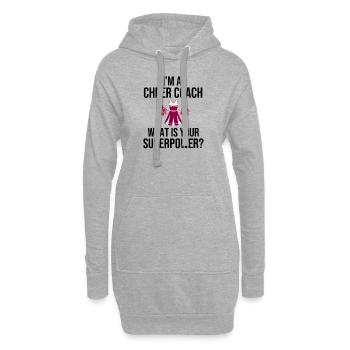 Entraîneur de cheerleading cadeau de cheerleading Coach - Sweat-shirt à capuche long Femme - gris chiné - Devant