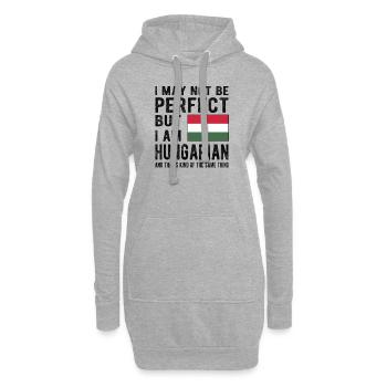 Stolzer Ungar Ungarn Flagge Ungarische Herkunft - Hoodie-Kleid - Grau meliert - Vorne
