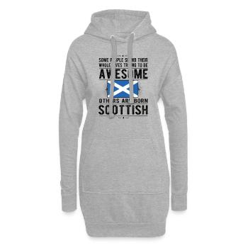 Stolzer Schotte Schottland Schottische Herkunft - Hoodie-Kleid - Grau meliert - Vorne