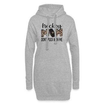 Stolze Eishockey Mama Von Eishockeyspieler Mutter - Hoodie-Kleid - Grau meliert - Vorne