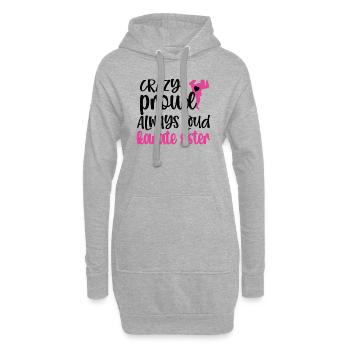 Karaté Sœur Meilleur Karaté Sœur Cadeau - Sweat-shirt à capuche long Femme - gris chiné - Devant