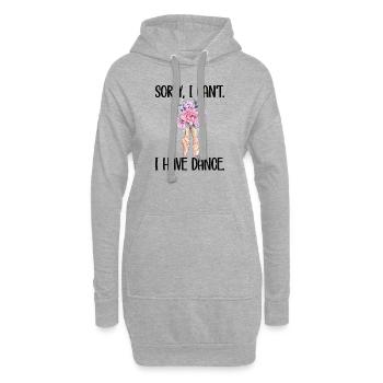Cadeau de danseuse de ballet ballerine danseuse de ballet - Sweat-shirt à capuche long Femme - gris chiné - Devant