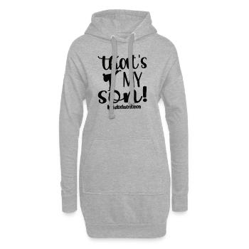 Taekwondo Maman Taekwondo Mère Taekwondo Fighter - Sweat-shirt à capuche long Femme - gris chiné - Devant