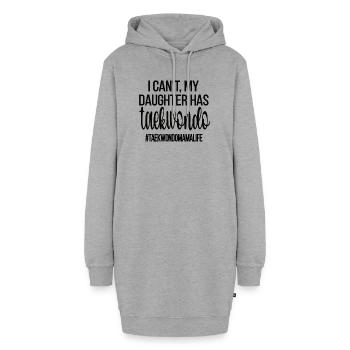 Taekwondo Maman Taekwondo Mère Taekwondo Fighter - Sweat-shirt à capuche long Femme - gris chiné - Devant