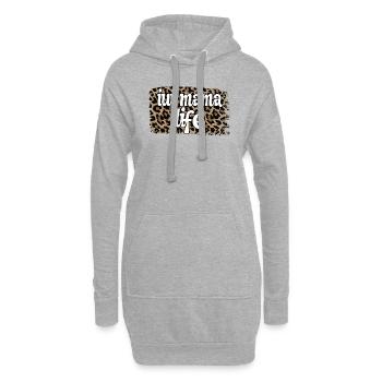Stolze IUI Mama IUI Intrauterine Insemination Mama - Hoodie-Kleid - Grau meliert - Vorne