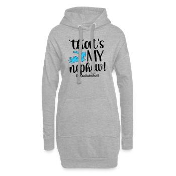 Proud Swimming Aunt Swimmer Swimming Aunt - Hoodie Dress - heather grey - Front