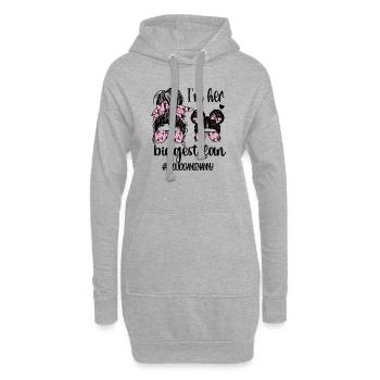Fier danse nounou grand-mère de danseur danse nounou - Sweat-shirt à capuche long Femme - gris chiné - Devant