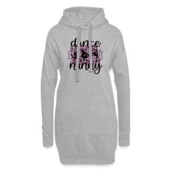 Fière danse nounou grand-mère par danseuse dansant nounou - Sweat-shirt à capuche long Femme - gris chiné - Devant