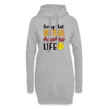 Mawmaw Oma Von Softballspieler Softball Mawmaw - Hoodie-Kleid - Grau meliert - Vorne
