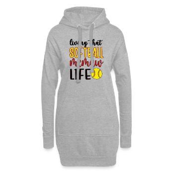 Memaw Oma Von Softballspieler Softball Memaw - Hoodie-Kleid - Grau meliert - Vorne