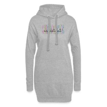 Chiropraktischer Assistent Chiropraktik-Assistent - Hoodie-Kleid - Grau meliert - Vorne