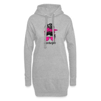 Secrétaire Appréciation Employé de bureau Cadeau - Sweat-shirt à capuche long Femme - gris chiné - Devant