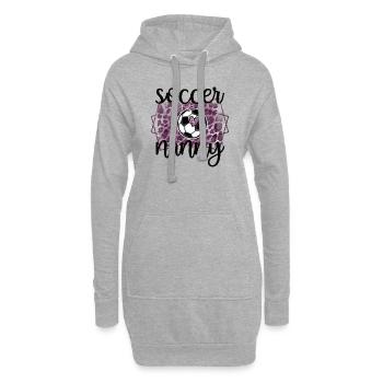 Proud Soccer Nanny Grandma Of Soccer Player Nanny - Hoodie-Kleid - Grau meliert - Vorne