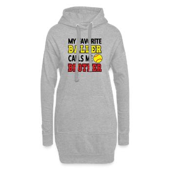 Softball Brother Of A Softball Player Bro Gifts - Hoodie-Kleid - Grau meliert - Vorne