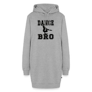 Tanz Bruder Einer Tänzerin Bruder Von Tänzer - Hoodie-Kleid - Grau meliert - Vorne
