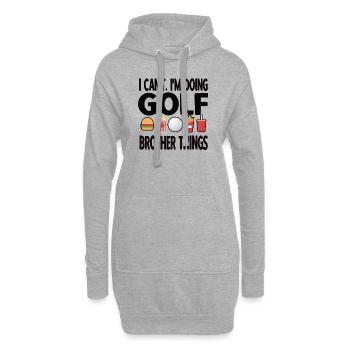 Golf Frère D’un Golfeur Golfeur Frère - Sweat-shirt à capuche long Femme - gris chiné - Devant