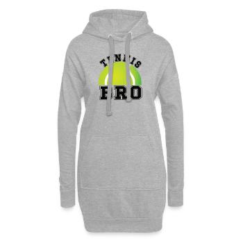 Fier frère de tennis du joueur de tennis frère - Sweat-shirt à capuche long Femme - gris chiné - Devant