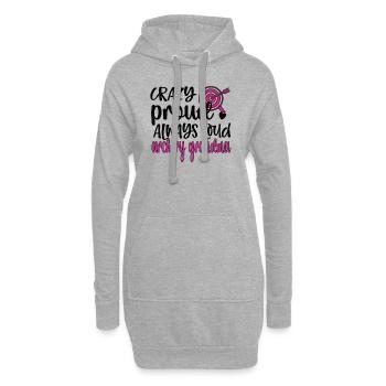 Tir à l’arc Grand-mère des archers Grand-mère - Sweat-shirt à capuche long Femme - gris chiné - Devant