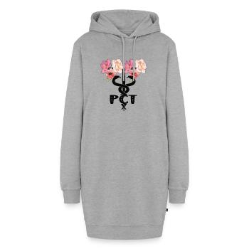 Technicien en soins infirmiers Technicien en soins aux patients PCT - Sweat-shirt à capuche long Femme - gris chiné - Devant