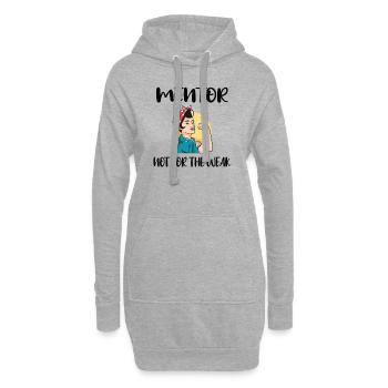 Mentor Wertschätzung Persönlicher Mentor Geschenke - Hoodie-Kleid - Grau meliert - Vorne