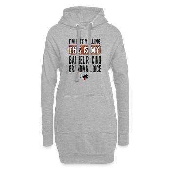 Barrel Racing Grand-mère Cadeau Barrel Racing Grand-mère - Sweat-shirt à capuche long Femme - gris chiné - Devant