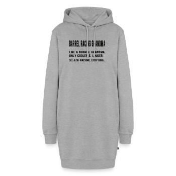 Barrel Racing Grand-mère Cadeau Barrel Racer Grand-mère - Sweat-shirt à capuche long Femme - gris chiné - Devant