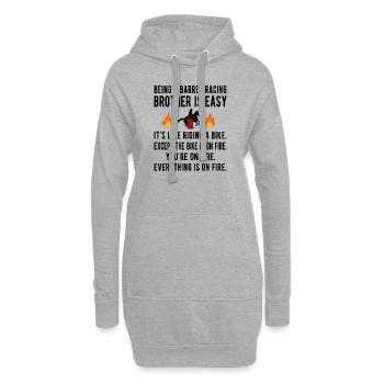 Barrel Racing Brother Barrel Racing Brother Cadeau - Sweat-shirt à capuche long Femme - gris chiné - Devant