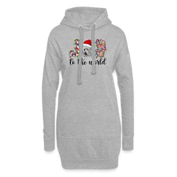 Great Pyrenees Weihnacht Goldener Hunde Geschenk - Hoodie-Kleid - Grau meliert - Vorne